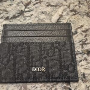 Dior Monogram Black Card Holder